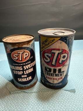2 STP Cans, Oil Treatment , Cooling System treatment, Stop Leak